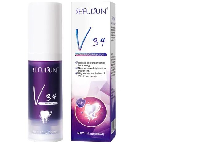 50ml Toothpaste Mousse V34 Teeth Cleaning Whitening Toothpaste Yellow Teeth Removing Tooth Stains Oral Cleaning Hygiene 2023