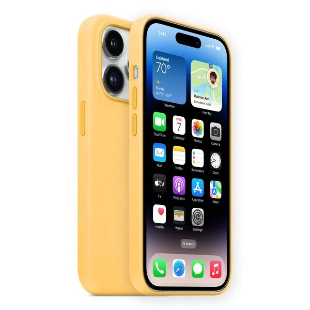 Original Apple Silicone Case For iPhone 14 Pro Max With Magsafe Cover Wireless Magnetic Charging For iPhone 14 Plus Cases