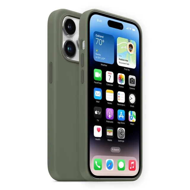 Original Apple Silicone Case For iPhone 14 Pro Max With Magsafe Cover Wireless Magnetic Charging For iPhone 14 Plus Cases