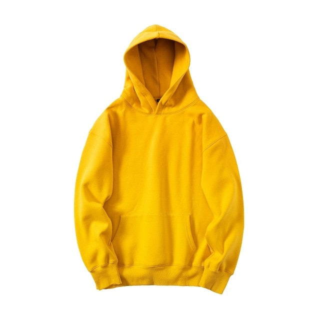 QoolXCWear Very good quality nice hip hop hoodies with fleece WARM winter mens kanye west hoodie sweatshirt swag solid pullover