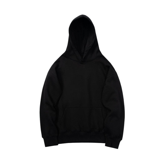 QoolXCWear Very good quality nice hip hop hoodies with fleece WARM winter mens kanye west hoodie sweatshirt swag solid pullover