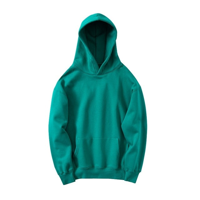 QoolXCWear Very good quality nice hip hop hoodies with fleece WARM winter mens kanye west hoodie sweatshirt swag solid pullover