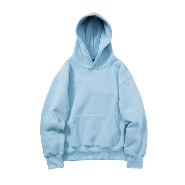 QoolXCWear Very good quality nice hip hop hoodies with fleece WARM winter mens kanye west hoodie sweatshirt swag solid pullover