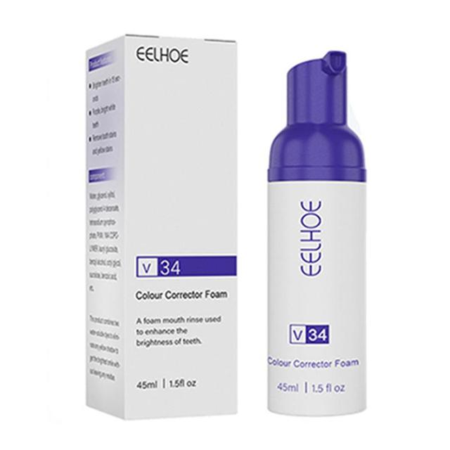 V34 Purple Safe Teeth Whitening Toothpaste Teeth Cleaning Remove Yellow Stains Fresh Breath Toothpaste Dental Care Products