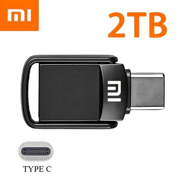 Xiaomi U Disk 2TB 1TB USB 3.1 Type-C Interface 256GB 128GB 512GB Mobile Phone Computer Mutual Transmission Portable USB Memory