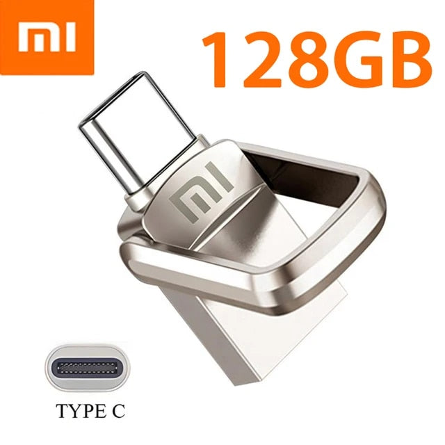 Xiaomi U Disk 2TB 1TB USB 3.1 Type-C Interface 256GB 128GB 512GB Mobile Phone Computer Mutual Transmission Portable USB Memory