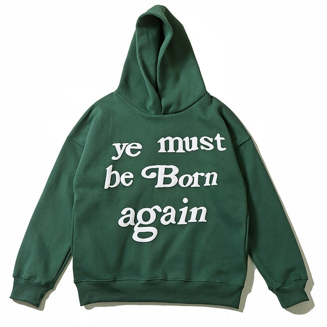 ye must be Born again Hoodie CPFM XYZ KIDS SEE GHOSTS Hoodies Asian Size Kanye West Sweatshirts High Quality Pullovers
