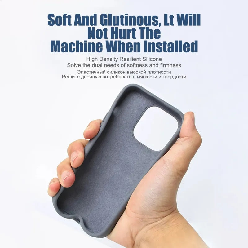 Original Liquid Silicone Case For iPhone 15 14 13 12 11 Pro Max Case For iPhone 13 12 mini X XR XS MAX 8 7 Plus Shockproof Cover
