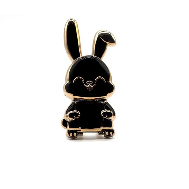 Finger Ring Holder For Phone Cute Rabbit Shape Mobile Phone Holders Universal Cell Phone Stands Foldable Finger Ring Newest