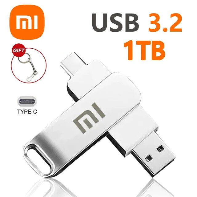 Xiaomi 16TB USB 3.2 Flash Drives High Speed Transfer Metal Pendrive Memory Card Pendrive Flash Disk Memoria Waterproof Stick New