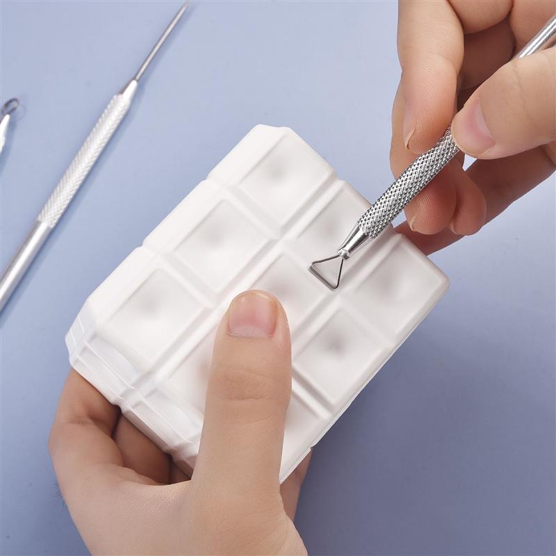 Pottery Sculpting Tools Set Ceramic Detail texture Shaping Blade Clay Modeling Stainless Steel Tool Kit Carving Hole Punch