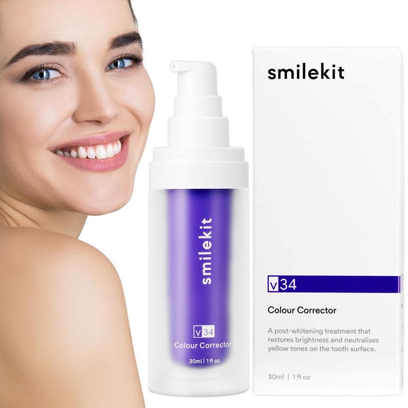 V34 Purple Safe Teeth Whitening Toothpaste Teeth Cleaning Remove Yellow Stains Fresh Breath Toothpaste Dental Care Products