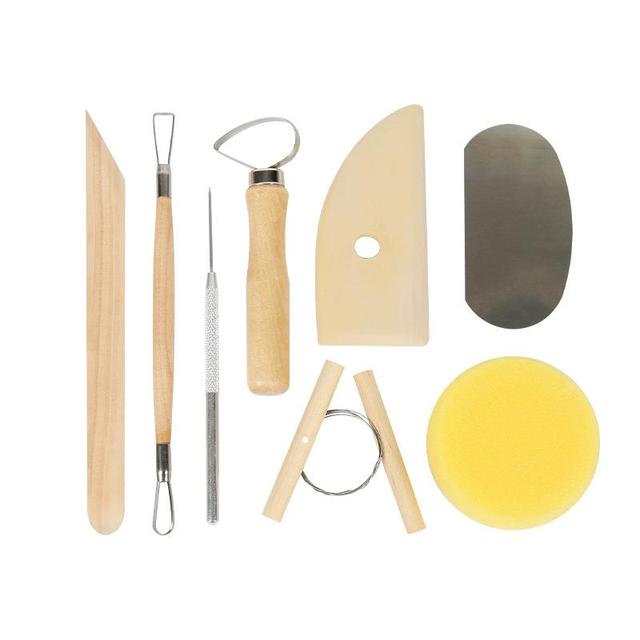 Pottery Sculpting Tools Set Ceramic Detail texture Shaping Blade Clay Modeling Stainless Steel Tool Kit Carving Hole Punch