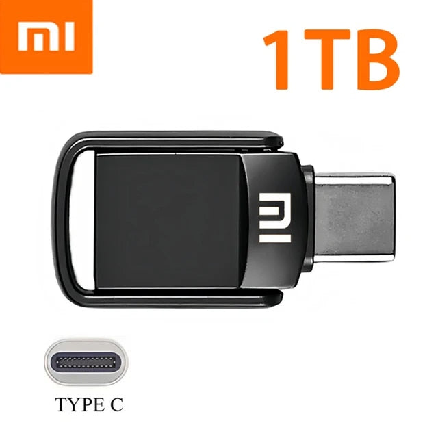 Xiaomi U Disk 2TB 1TB USB 3.1 Type-C Interface 256GB 128GB 512GB Mobile Phone Computer Mutual Transmission Portable USB Memory