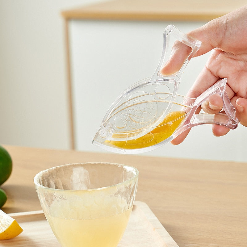 Lemon Manual Juicer Press Squeeze Fruit Mini Manual Juicer Bird Shape Transparent Portable For Orange Kitchen Home Slip Tool