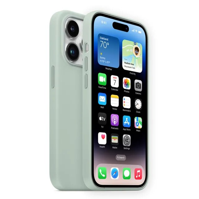 Original Apple Silicone Case For iPhone 14 Pro Max With Magsafe Cover Wireless Magnetic Charging For iPhone 14 Plus Cases