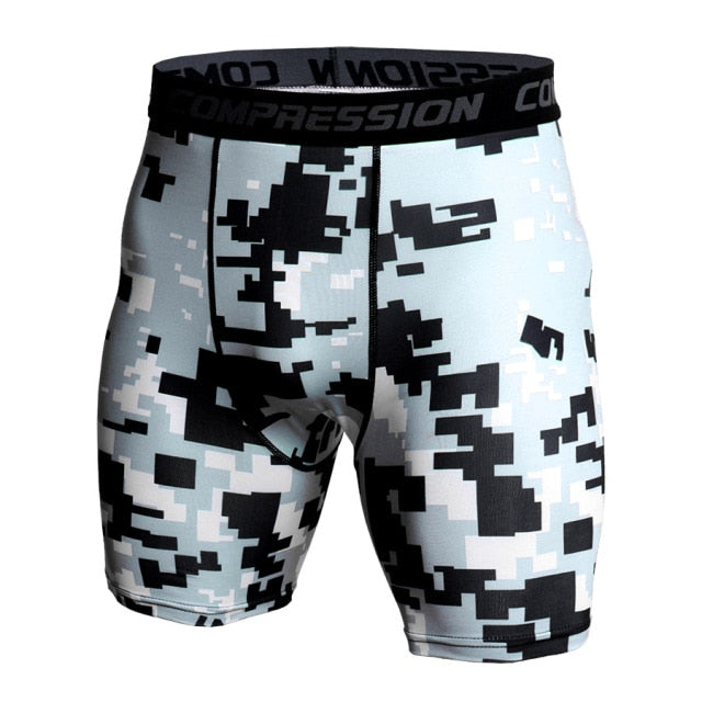 Camoflage Joggers Shorts Men Gyms Quick Dry Compression Short Pants Man’s Shorts Fitness Workout Summer Sweatpants Male Shorts