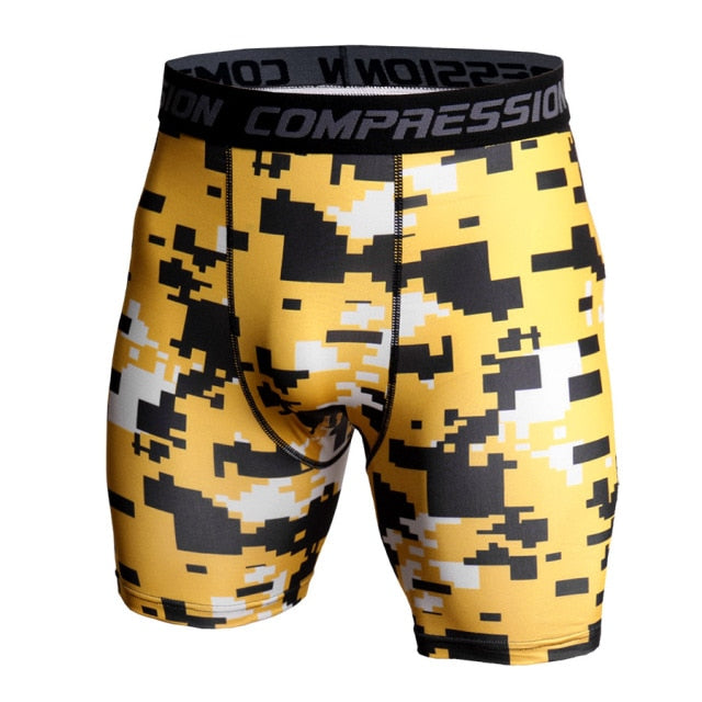 Camoflage Joggers Shorts Men Gyms Quick Dry Compression Short Pants Man’s Shorts Fitness Workout Summer Sweatpants Male Shorts