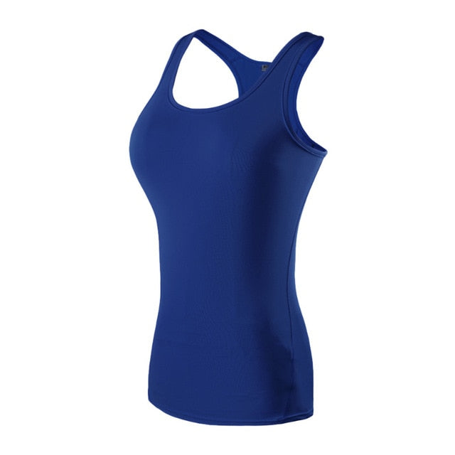Yoga Shirt Sport Running Quick Dry Vest High elasticity Tight fitting Women GYM Clothing fitness bodybuilding T shirt