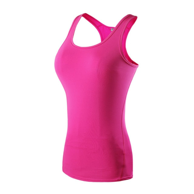 Yoga Shirt Sport Running Quick Dry Vest High elasticity Tight fitting Women GYM Clothing fitness bodybuilding T shirt