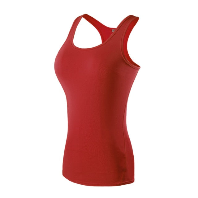 Yoga Shirt Sport Running Quick Dry Vest High elasticity Tight fitting Women GYM Clothing fitness bodybuilding T shirt