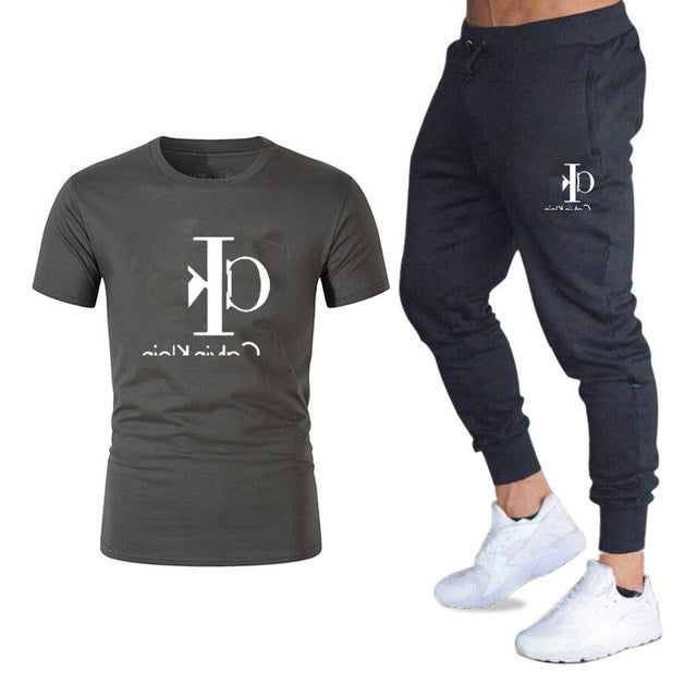 men's sports T-shirt suit