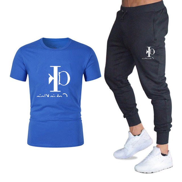 men's sports T-shirt suit