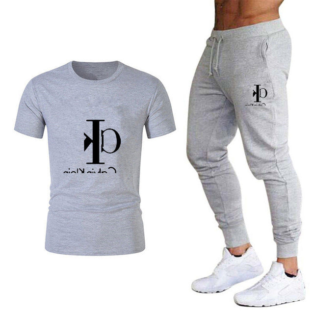 men's sports T-shirt suit