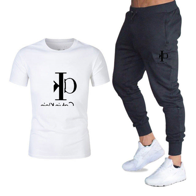 men's sports T-shirt suit