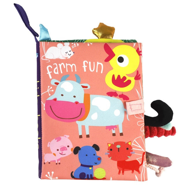Kidsbooks Baby Early Learning Tearing Tail Cloth Book Parent-child Interactive Sound