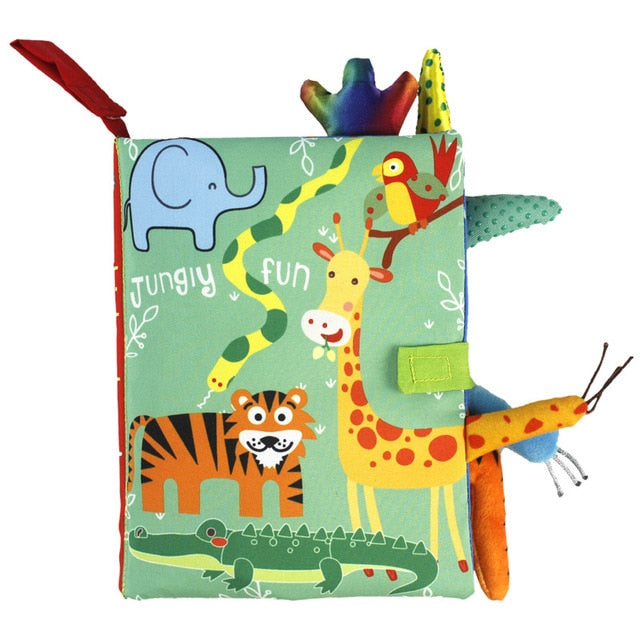 Kidsbooks Baby Early Learning Tearing Tail Cloth Book Parent-child Interactive Sound