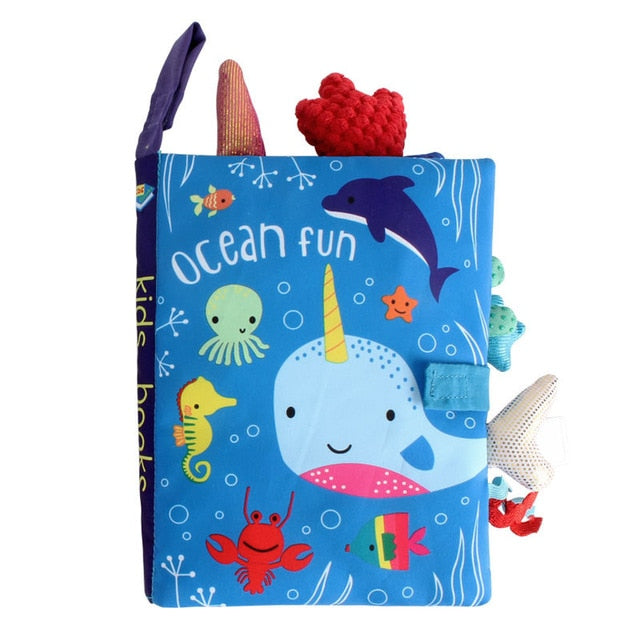 Kidsbooks Baby Early Learning Tearing Tail Cloth Book Parent-child Interactive Sound