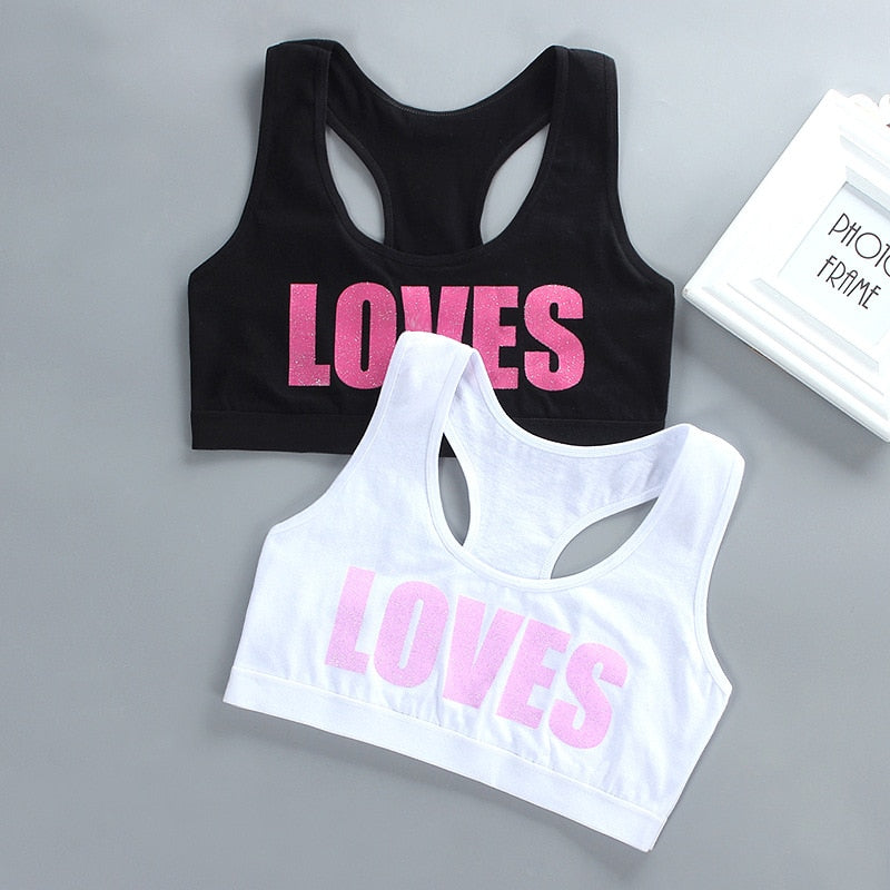 Girl Racerback Cotton Sport Training Bra