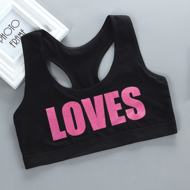Girl Racerback Cotton Sport Training Bra