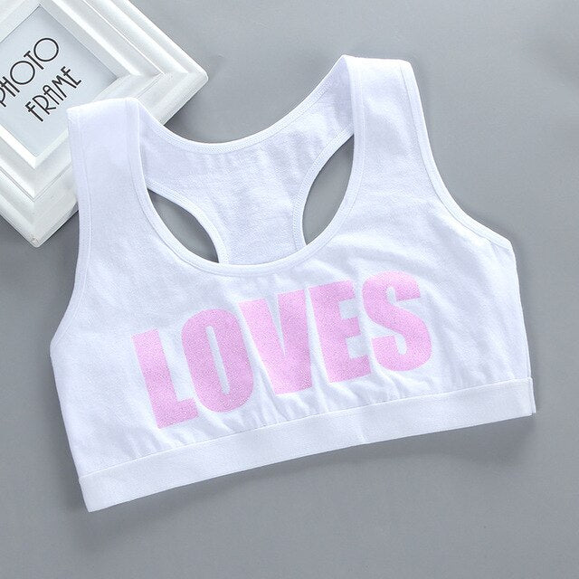 Girl Racerback Cotton Sport Training Bra