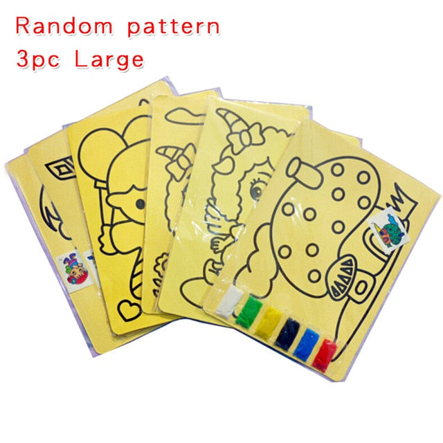 Creative DIY Sand Painting Kids Montessori Toys Children Crafts Doodle Educational Toys
