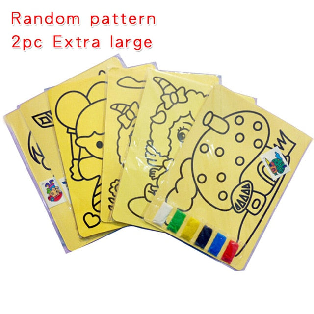 Creative DIY Sand Painting Kids Montessori Toys Children Crafts Doodle Educational Toys