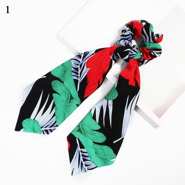 Ponytail Bow Ties Scrunchies