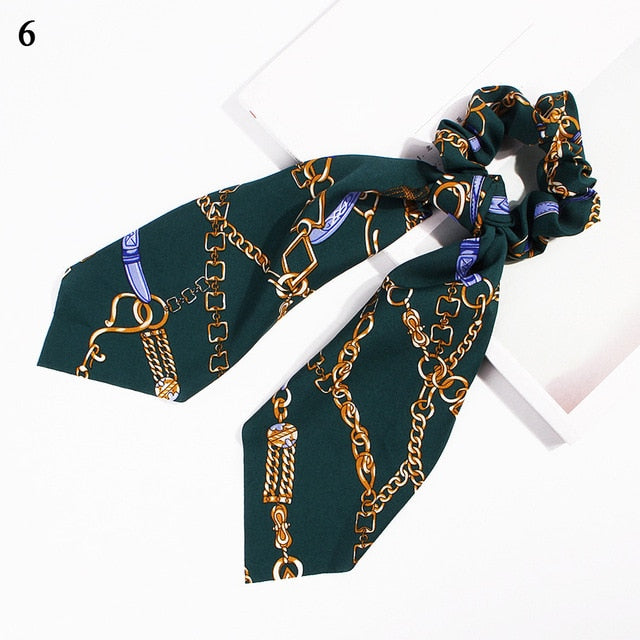 Ponytail Bow Ties Scrunchies