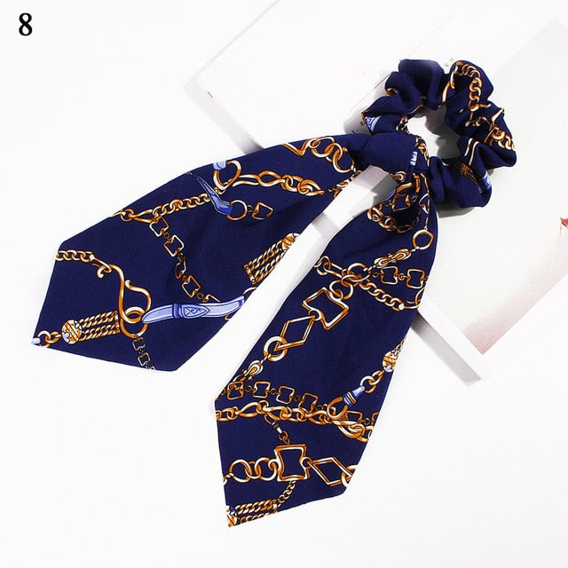 Ponytail Bow Ties Scrunchies