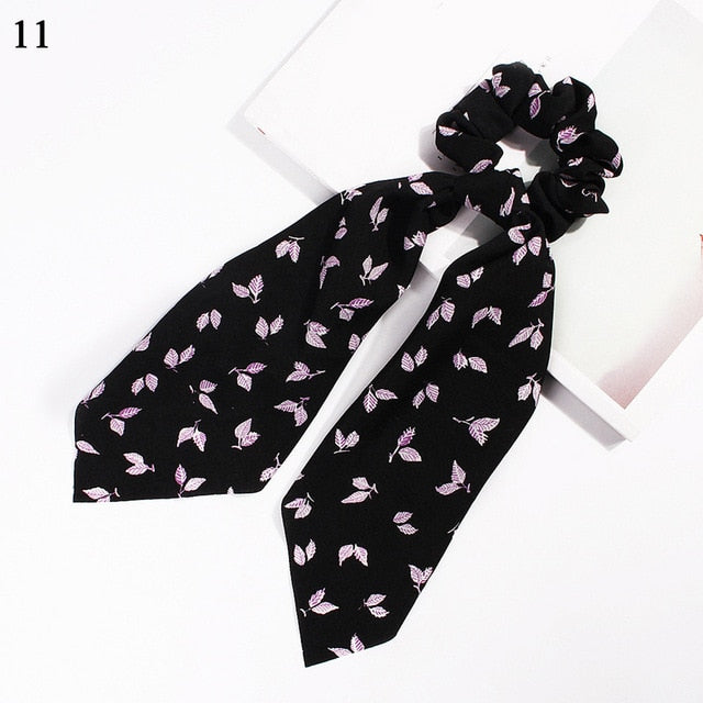 Ponytail Bow Ties Scrunchies