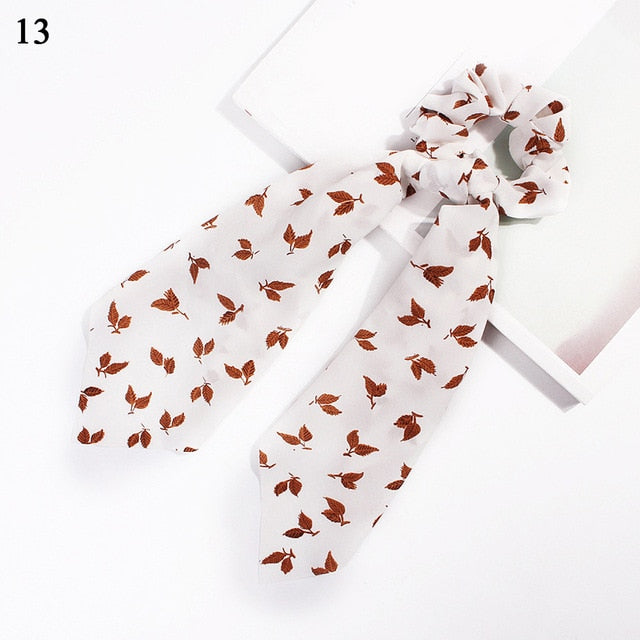 Ponytail Bow Ties Scrunchies