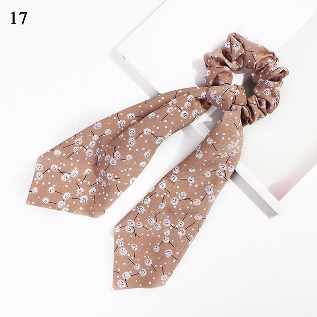 Ponytail Bow Ties Scrunchies