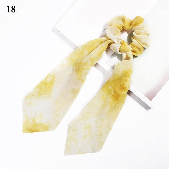 Ponytail Bow Ties Scrunchies
