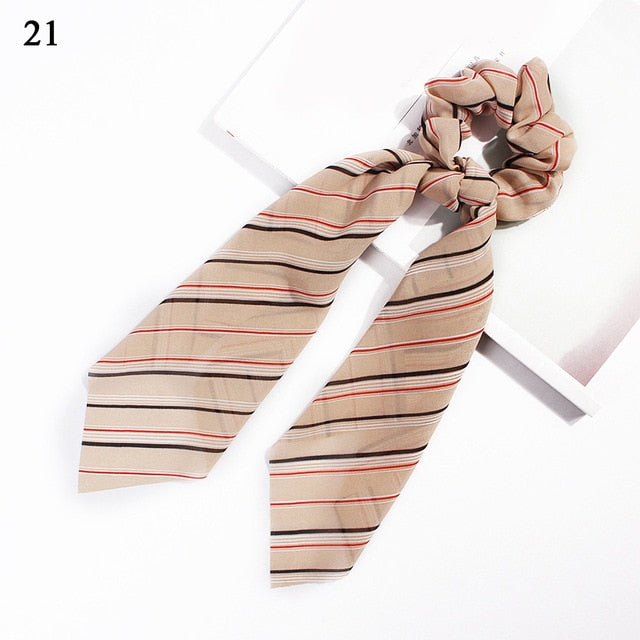 Ponytail Bow Ties Scrunchies