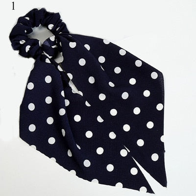 Ponytail Bow Ties Scrunchies