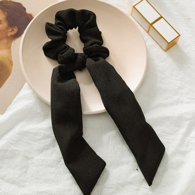 Ponytail Bow Ties Scrunchies