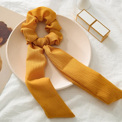 Ponytail Bow Ties Scrunchies