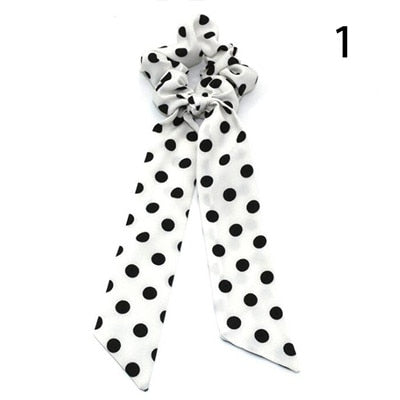 Ponytail Bow Ties Scrunchies