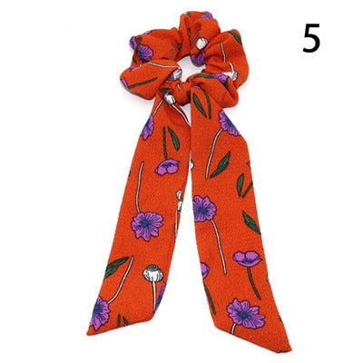 Ponytail Bow Ties Scrunchies